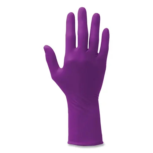 Polaris  Xtra Nitrile Exam Gloves, Extended Cuff, Small, Dark Magenta