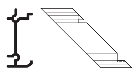 CRL-U.S. Aluminum AP569 Shear Blocks for Inside 90 degree Corners Mill