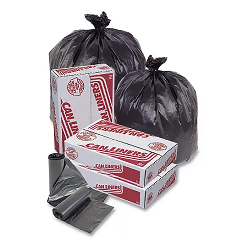 HD Mini Roll Trash Liner, 12 to 16 gal, 6 , 24 in W x 33 in H, Black - pack of 20 HD Mini Roll Trash Liner, 12 to 16 gal, 6 , 24 in W x 33 in H, Black - pack of 20