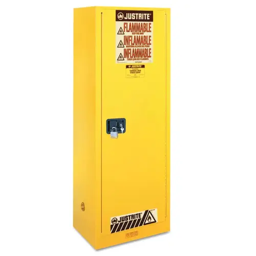 Sure-Grip EX Slimline Flammable Safety Cabinet, 22 Gallon Yellow Sure-Grip EX Slimline Flammable Safety Cabinet, 22 Gallon Yellow