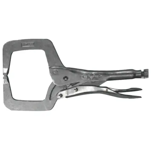 The Original Locking C-Clamp with Regular Tip, 11 in L, 4 in Max, 2-5/8 in Throat D The Original Locking C-Clamp with Regular Tip, 11 in L, 4 in Max, 2-5/8 in Throat D