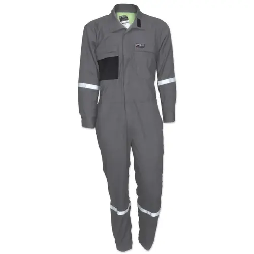 Summit Breeze Flame Resistant Coverall, Gray, Size 60 Summit Breeze Flame Resistant Coverall, Gray, Size 60