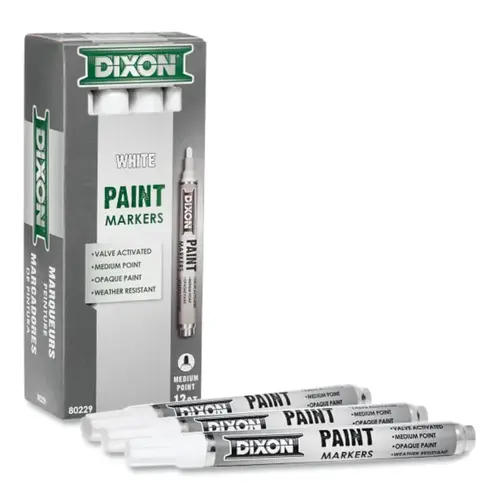 WHITE PAINT MARKER - pack of 12 WHITE PAINT MARKER - pack of 12