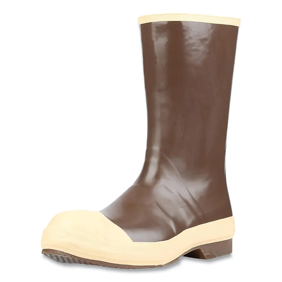 Servus Neoprene Dipped Safety Footwear Steel Toe Size 7 12 in H Copper/Tan with NEO-GRIP Sole Pair 22148070