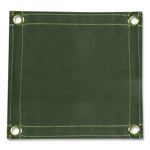 ArcShield Welding Curtain, 12 oz, Cotton Canvas, 6 ft x 6 ft, Grommets on all four sides, Olive ArcShield Welding Curtain, 12 oz, Cotton Canvas, 6 ft x 6 ft, Grommets on all four sides, Olive