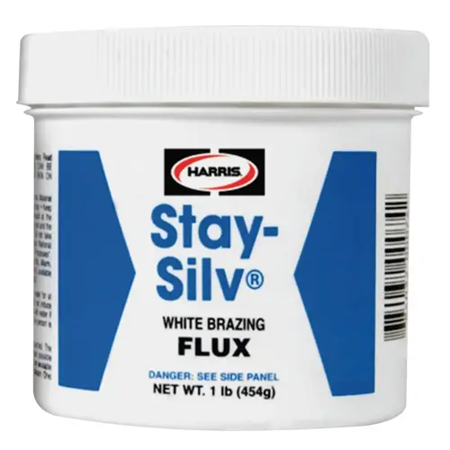 Stay-Silv Brazing Flux, 7 oz Brush Cap Bottle, White Stay-Silv Brazing Flux, 7 oz Brush Cap Bottle, White