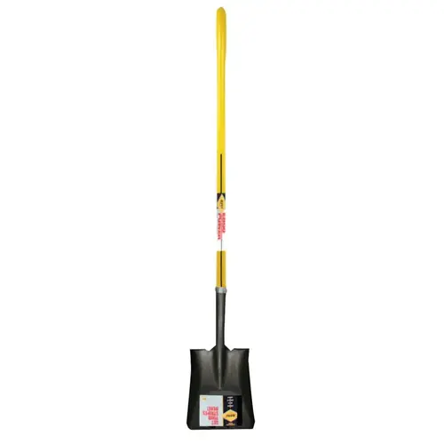 Ergo-Power Square Point Shovel, Heavy Gauge Back, 48" Fiberglass Straight Handle - pack of 6 Ergo-Power Square Point Shovel, Heavy Gauge Back, 48" Fiberglass Straight Handle - pack of 6