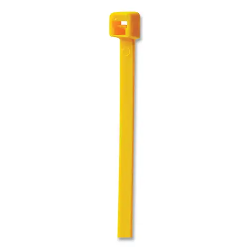 General Purpose Cable Tie, 50lb Tensile Strength, 11.1 in, Yellow, 1000 EA/BG General Purpose Cable Tie, 50lb Tensile Strength, 11.1 in, Yellow, 1000 EA/BG
