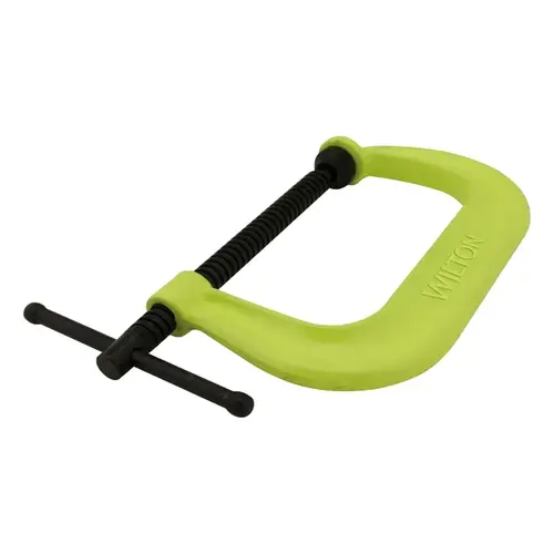 400 SF Hi-Visibility Safety C-Clamps, Sliding Pin, 3 1/4 in Throat Depth 400 SF Hi-Visibility Safety C-Clamps, Sliding Pin, 3 1/4 in Throat Depth