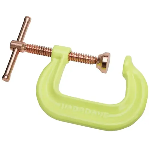 Spark-Duty 400P/400CS Hi-Vis C-Clamp, Sliding Pin, 2 in Throat Depth, Yellow, 0 in to 2 in Opening Spark-Duty 400P/400CS Hi-Vis C-Clamp, Sliding Pin, 2 in Throat Depth, Yellow, 0 in to 2 in Opening