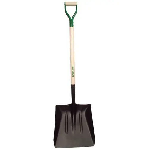 General and Special Purpose Shovel, 15.5 in L x 14.5 in W Blade, 40 in North American Hardwood D-Grip Handle