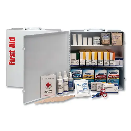 3 Shelf First Aid Cabinet, Metal Box, White 3 Shelf First Aid Cabinet, Metal Box, White