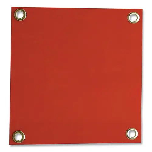 ArcShield Welding Curtain, 40 mil, Transparent Vinyl, 6 ft x 8 ft, Grommets on all sides, Orange ArcShield Welding Curtain, 40 mil, Transparent Vinyl, 6 ft x 8 ft, Grommets on all sides, Orange