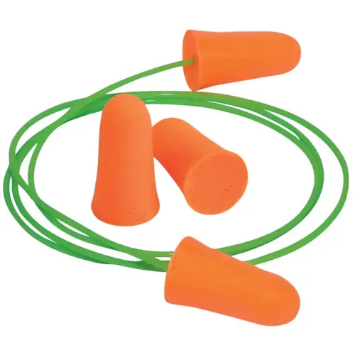 Mellows Foam Ear Plugs, Polyurethane, Bright Orange, Uncorded - 2 per pack x200 packs Mellows Foam Ear Plugs, Polyurethane, Bright Orange, Uncorded - 2 per pack x200 packs