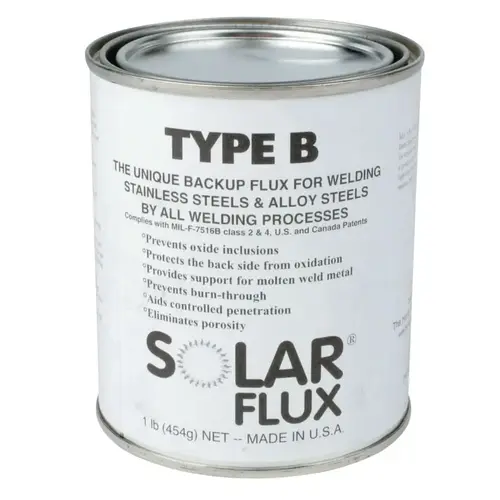 SOLAR  FLUX Type B Welding Flux, Powder, 1 lb Can Silver