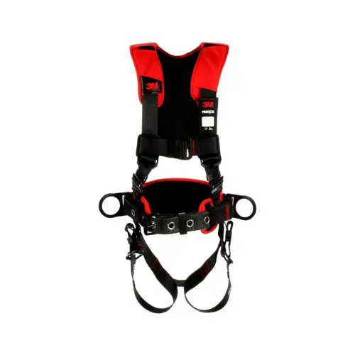 Protecta Construction Style Positioning Harness, Comfort, D-Rings, Leg Buckles, SLR Adaptor, X-Lg, Pass-Through Chest Conn Black Protecta Construction Style Positioning Harness, Comfort, D-Rings, Leg Buckles, SLR Adaptor, X-Lg, Pass-Through Chest Conn Black
