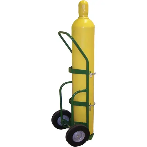 750 Series Cart, Holds 1 Cylinder, 9-1/2 in dia, 10 in Semi-Pneumatic Wheels Green 750 Series Cart, Holds 1 Cylinder, 9-1/2 in dia, 10 in Semi-Pneumatic Wheels Green