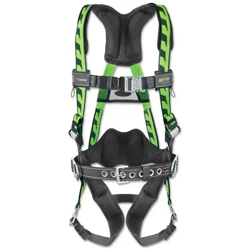 AirCore Full-Body Harness, Steel Side/Stand-Up Back D-Rings, S/M, Quick-Connect/Tongue Straps, Blue AirCore Full-Body Harness, Steel Side/Stand-Up Back D-Rings, S/M, Quick-Connect/Tongue Straps, Blue