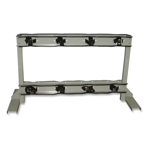 Gas Cylinder Stand, Back-to-Back, 8 Cylinder Capacity, 4 in to 12 in dia, Steel, Poly Cinch Straps with Steel Buckle Gas Cylinder Stand, Back-to-Back, 8 Cylinder Capacity, 4 in to 12 in dia, Steel, Poly Cinch Straps with Steel Buckle