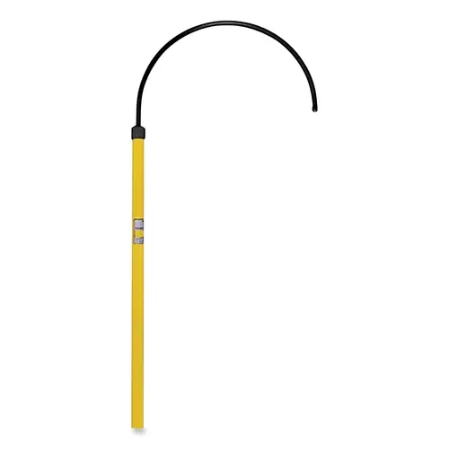 Insulated Rescue Hook, 6 ft L, Stick, Yellow