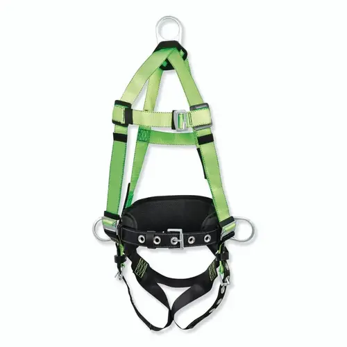 Contractor Harness, Side/Back D-Rings, XX-Large, Chest Pass Thru/Legs Grommet/Torso Friction Contractor Harness, Side/Back D-Rings, XX-Large, Chest Pass Thru/Legs Grommet/Torso Friction