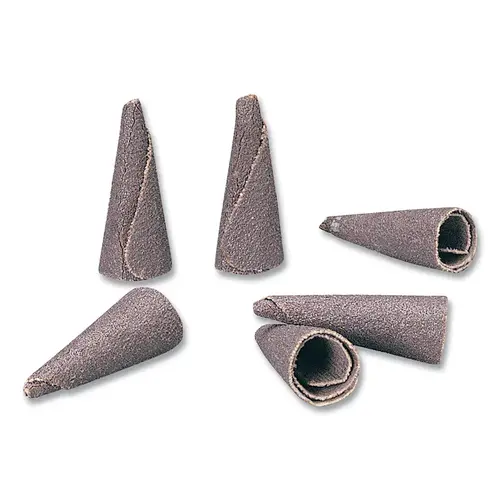 A/O Tapered Cone Point, 1.5 in dia, P180 Grit, B-20 Brown - pack of 100