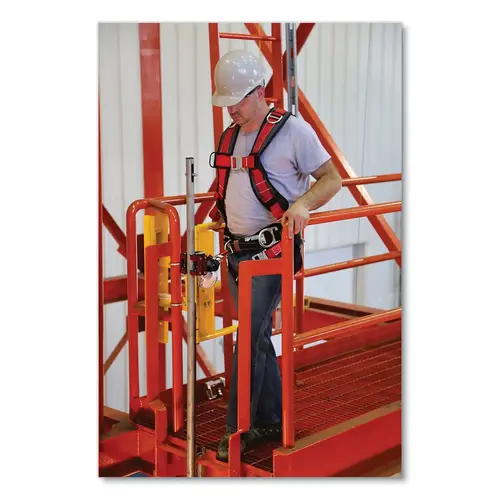Saf-T-Pivot Permanent Dismount for Saf-T-Climb  Ladder System, 8 ft, Galvanized