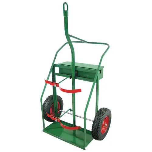 Cylinder Cart Wheels, 16" Pneumatic Green Cylinder Cart Wheels, 16" Pneumatic Green