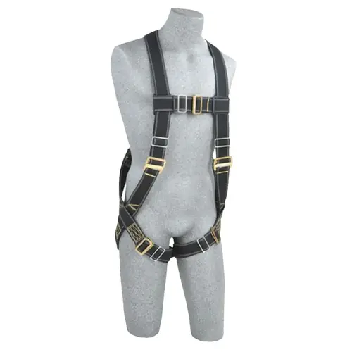 Delta Vest Style Welder's Harnesses, Back D-Ring, Pass Thru Buckles, Universal Black Delta Vest Style Welder's Harnesses, Back D-Ring, Pass Thru Buckles, Universal Black