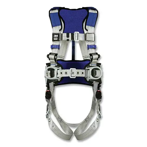 ExoFit X100 Comfort Construction Positioning Safety Harness, Back/Hip D-Ring, Medium, Pass-Thru/Tongue Buckle Gray ExoFit X100 Comfort Construction Positioning Safety Harness, Back/Hip D-Ring, Medium, Pass-Thru/Tongue Buckle Gray