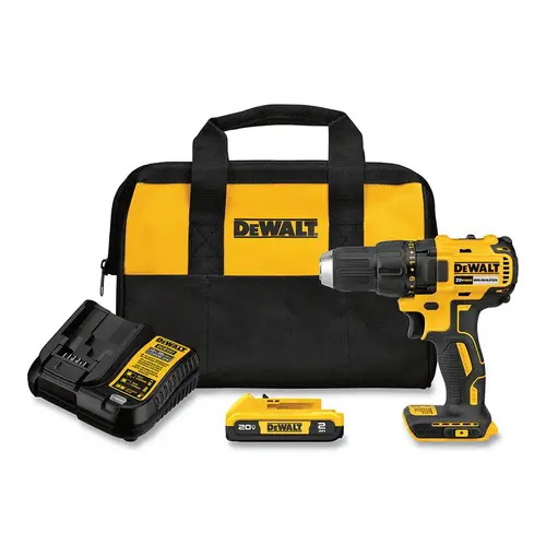 Cordless Drill/Driver, 20V MAX* Brushless, 1/2 in Chuck, Kit, Includes DCB203 Battery/Charger/Bag/Belt Hook Cordless Drill/Driver, 20V MAX* Brushless, 1/2 in Chuck, Kit, Includes DCB203 Battery/Charger/Bag/Belt Hook