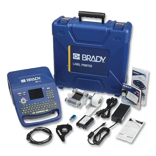 M710 Portable Label Printer, Kit, Includes Adapters/Driver/Brady Workstation Download/Ribbon/Battery/Charger/Case M710 Portable Label Printer, Kit, Includes Adapters/Driver/Brady Workstation Download/Ribbon/Battery/Charger/Case