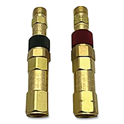 Quick Connect Set, Regulator-to-Hose, Brass, QDB31/QDB32, Fuel Gas/Oxygen Quick Connect Set, Regulator-to-Hose, Brass, QDB31/QDB32, Fuel Gas/Oxygen