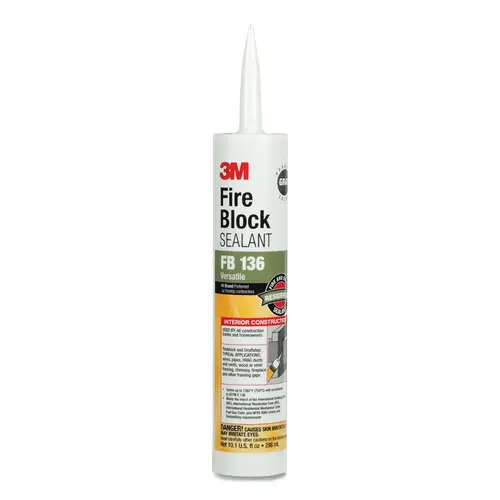 Fire Block Sealant, FB136, 10.1 fl oz, Cartridge, Gray - pack of 12 Fire Block Sealant, FB136, 10.1 fl oz, Cartridge, Gray - pack of 12