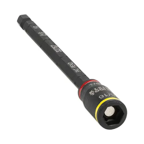 Impact Flip Socket Set, Hex, 1/4 in, 5/16 in Sockets, 5 in Shaft, No Handle - pack of 36