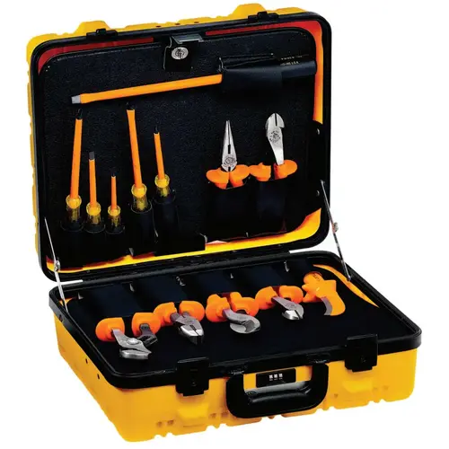 Orange 13-Piece Insulated Utility Tool Kit 15.37"