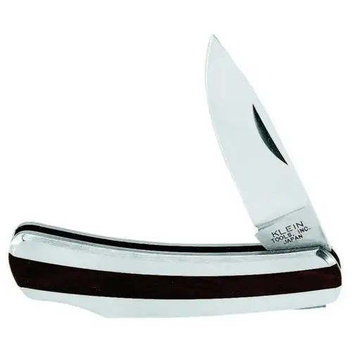 Compact Pocket Knives, 5 3/4 in, Stainless Steel Blade, Stainless Steel/Wood