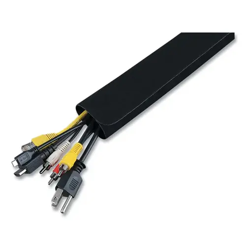 Cable and Wire Management Sleeve, 3 ft L x 1.75 in W x 0.1 in H
