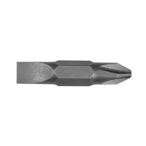 Multi-Bit Screwdrivers/Nut Drivers Double-End Replacement Bit, 1.25 in OAL, #2 Phillips and 1/4 in (6.4 mm) Slotted - pack of 2 Multi-Bit Screwdrivers/Nut Drivers Double-End Replacement Bit, 1.25 in OAL, #2 Phillips and 1/4 in (6.4 mm) Slotted - pack of 2
