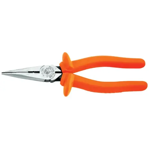Insulated Heavy-Duty Long-Nose Pliers, Straight, Alloy Steel, 8 5/16 in - pack of 6 Insulated Heavy-Duty Long-Nose Pliers, Straight, Alloy Steel, 8 5/16 in - pack of 6