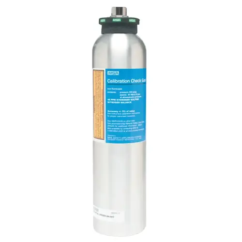 Econo-Cal RP Reactive Gas Calibration Cylinder, 34 L, 1.45% CH4, 15% O2, 60 PPM CO, 20 PPM H2S, Aluminum Econo-Cal RP Reactive Gas Calibration Cylinder, 34 L, 1.45% CH4, 15% O2, 60 PPM CO, 20 PPM H2S, Aluminum