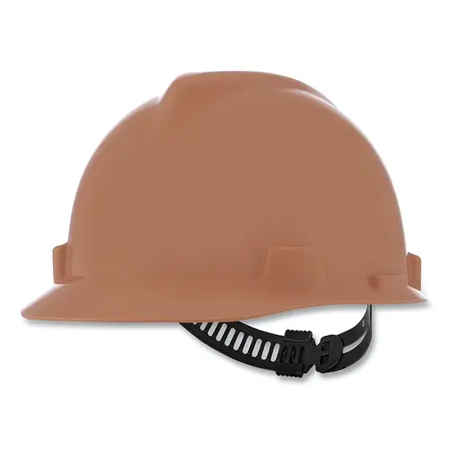 V-Gard Slotted Hard Hat Cap, Staz-On Suspension, Tan V-Gard Slotted Hard Hat Cap, Staz-On Suspension, Tan