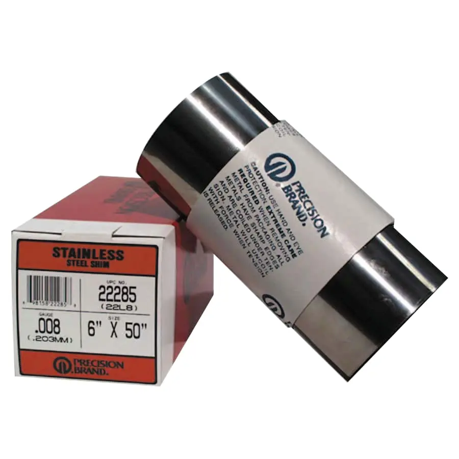 Precision Brand Stainless Steel Shim Stock Rolls 0.03 mm 302 0.3 mm x 1.25 m x 150 mm 22976 Precision Brand Stainless Steel Shim Stock Rolls 0.03 mm 302 0.3 mm x 1.25 m x 150 mm 22976