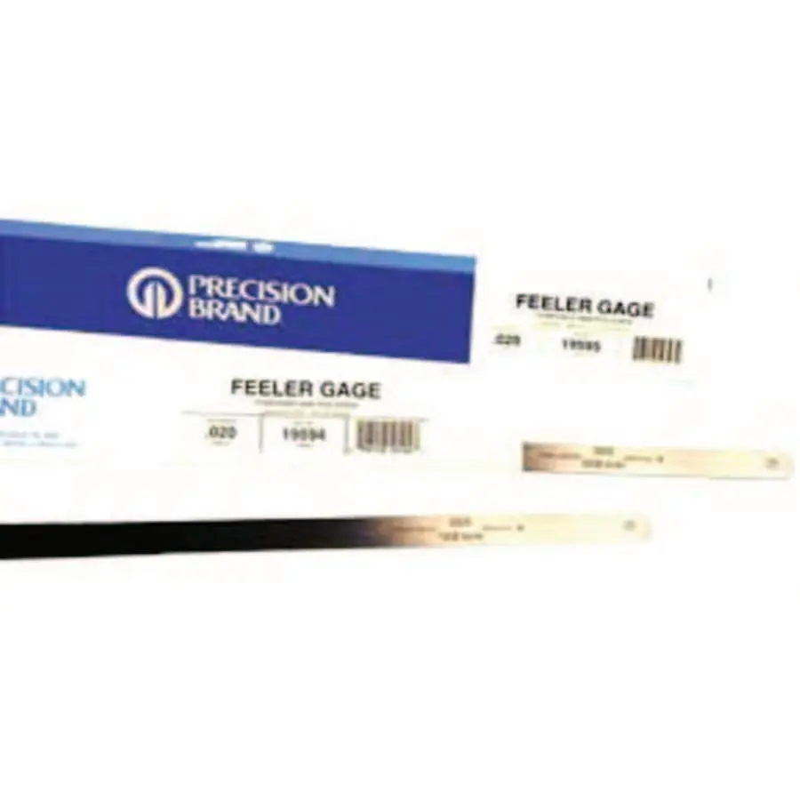 Precision Brand Flat Length Steel Feeler Gauges 0.011 in 12 in Length - pack of 12 19400