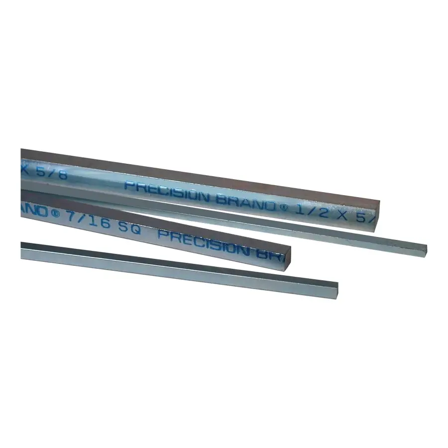 Precision Brand Square Zinc Plated Keystocks 1 in x 12 in 4 per bundle 14500 Precision Brand Square Zinc Plated Keystocks 1 in x 12 in 4 per bundle 14500