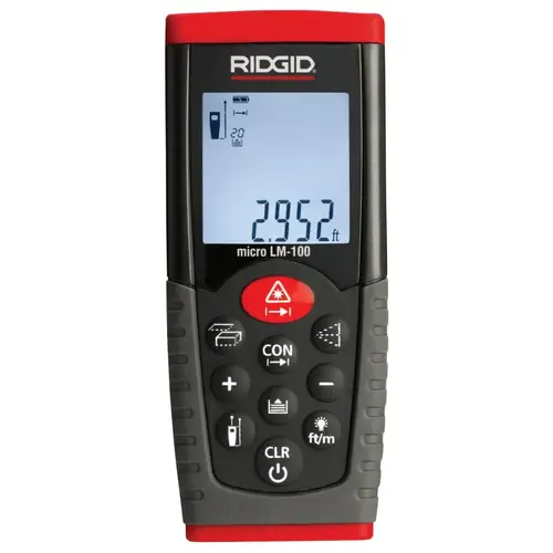 Micro LM-100 Laser Distance Meters, Inches/Feet/Meters to 164 ft Micro LM-100 Laser Distance Meters, Inches/Feet/Meters to 164 ft