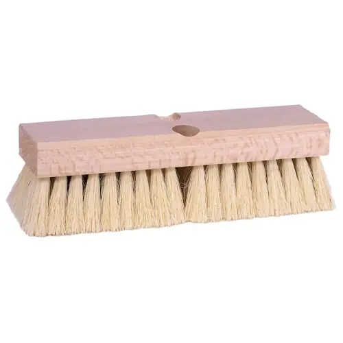 Deck Scrub Brush, 10 in Hardwood Block, 2 in Trim, Palmyra Fill Brown - pack of 12 Deck Scrub Brush, 10 in Hardwood Block, 2 in Trim, Palmyra Fill Brown - pack of 12
