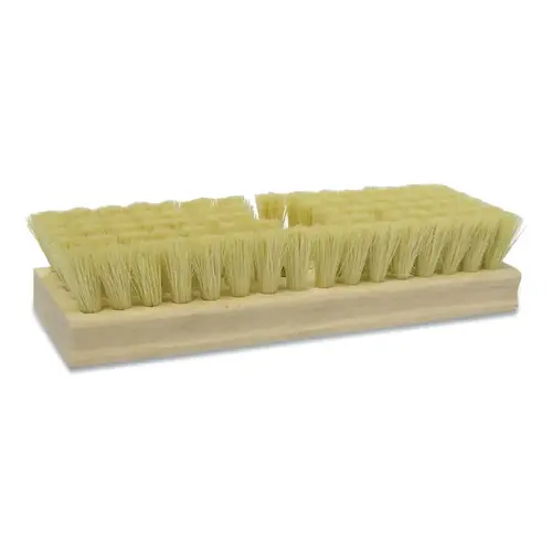 8" SQUARE END SCRUB BRUSH,1" TRIM, WH TAMPICO - pack of 12