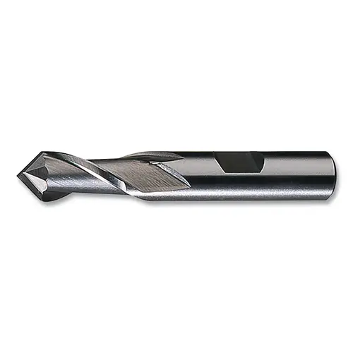 HSS Single End 2-Flute Center Cutting End Mill, Style HPDM-2, 3/4 in dia Milling, 1.3125 in Lg of Cut, Bright Uncoated HSS Single End 2-Flute Center Cutting End Mill, Style HPDM-2, 3/4 in dia Milling, 1.3125 in Lg of Cut, Bright Uncoated