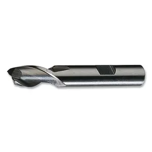 Cleveland C33739 HG-2 High-Speed Steel Square End Mill, 2 Flutes, 11/32 in Milling dia, 0.5625 in Lg of Cut, Bright Finish